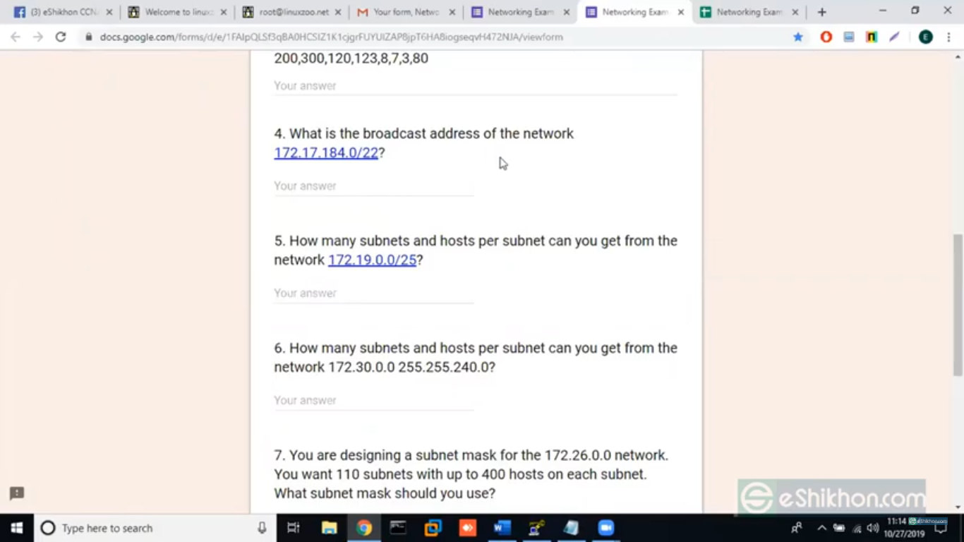 eShikhon.com Cisco Certified Networking Associate – CCNA Live Course